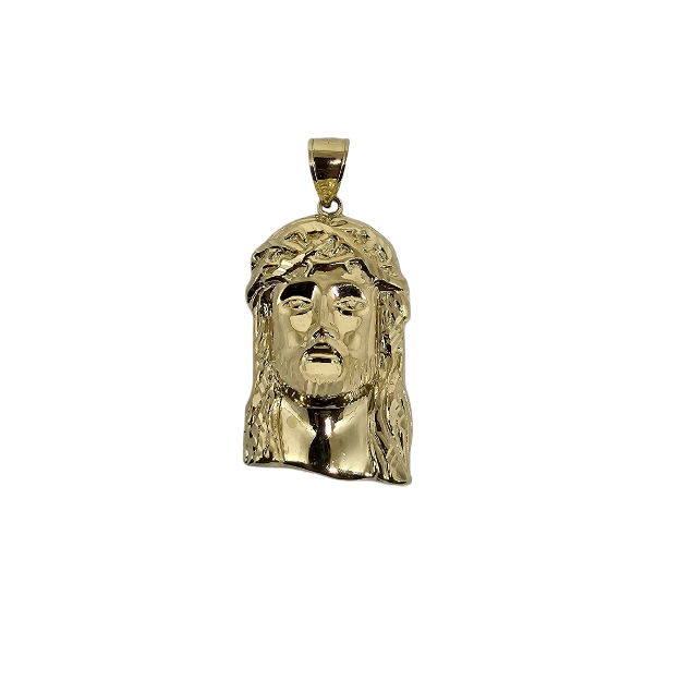 10k Gold Jesus Pendant New