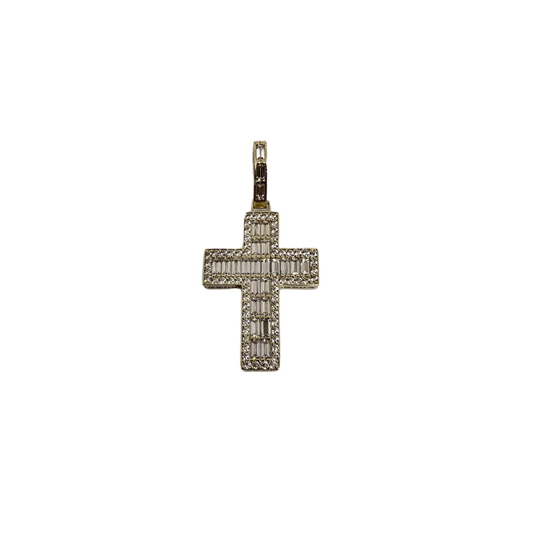 Lustrous 10K Yellow Gold Crucifix Pendant