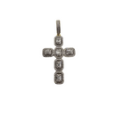 10k1.56ct diamond  VVS/VS emerald Cross