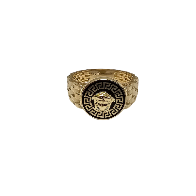 10K Gold Medusa  Ring New Sindy-02