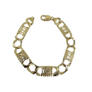 12mm 10k gold  Hand made Meduza Bracelet
