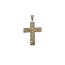 Polished 10K Yellow Gold Cross Pendant