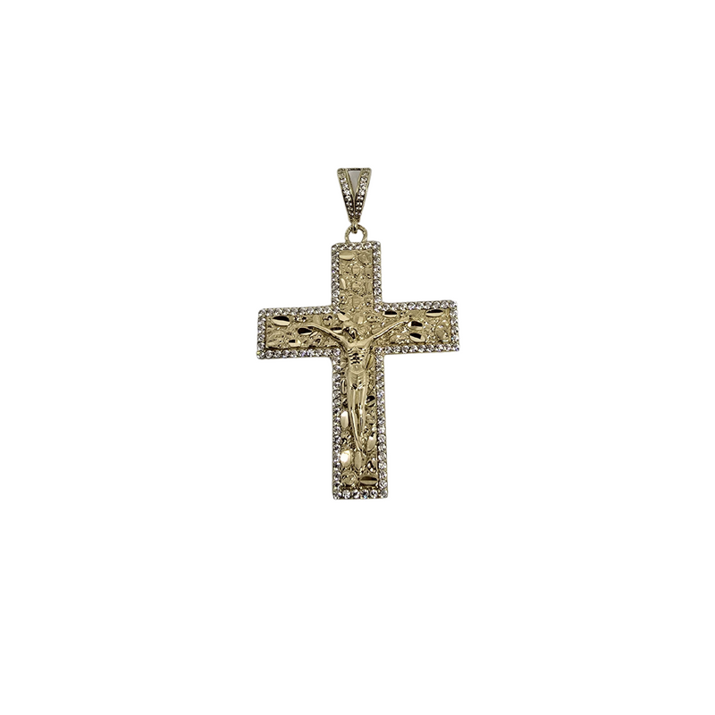 Polished 10K Yellow Gold Cross Pendant