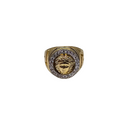 10k Gold  Medusa Men Ring