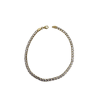 10k 2.6mm Ice Bracelet 2 tonnes Nouveau