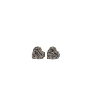 Lovely Heart-Shaped Diamond Stud Earrings with 0.30 ct Natural Diamonds