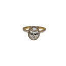 10k 2.67ct Beautiful Oval Ring Vs Lab  Diamonds New