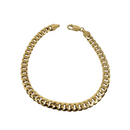 Bracelet en or jaune 10K avec maillons cubains de 6 mm