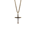 Torsade  en or 10kt + Inri Cross en or 10 karat LA503