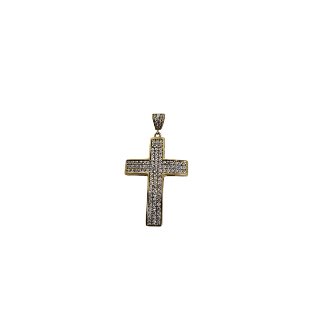 10k Gold  Cross Pendant Emiliano