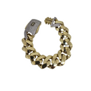 10K 23mm  Gold Jumbo Monaco Bracelet