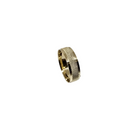 Men’s 10K Yellow Gold Ring with Textured Grid Design