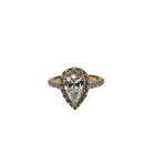 14k Pear Shape 1.50ct VS Diamonds Engagement Ring