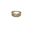 Golden Heritage: 10K Yellow Gold Greek-Inspired Ring