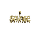 10k Gold Savage  Pendant New