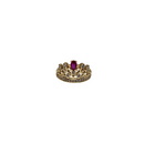 10k Gold Violet Crown Ring