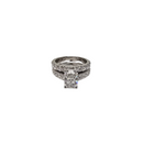 Bague de fiançailles Duo Radiant 4.04 CT Lab Diamond en or blanc 14K SR-43006