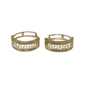 10k Huggies Medusa Earring Yellow Gold