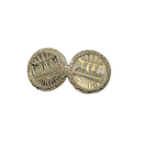 Boucles d'oreilles 10k Or jaune design grec