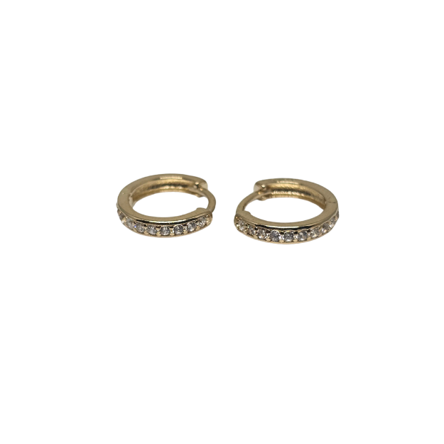 14k Yellow Gold Huggies