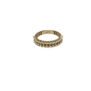 Blush Glow – 10K Yellow Gold Ring with Inlaid Pink Sapphire