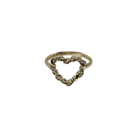 Heart of Gold: 10K Yellow Gold Heart Ring