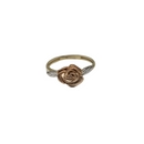 Enchanted Bloom: 10K Yellow Gold Rose Ring
