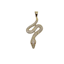 Pendentif serpent 10k Red Eyes
