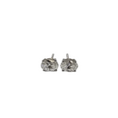 Boucles d'oreilles diamant ovale 2.03 CT Diamond VS1 Lab 14K or blanc