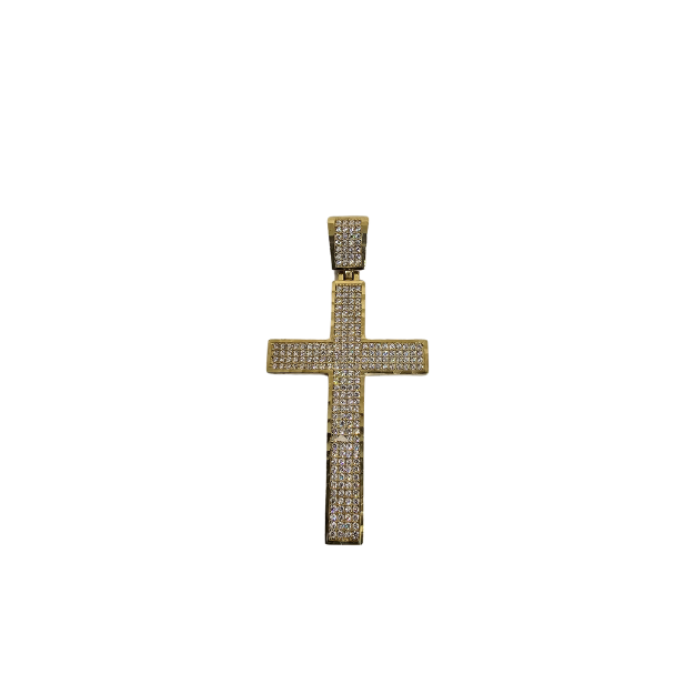 10k Gold  Cross Pendant Emilio