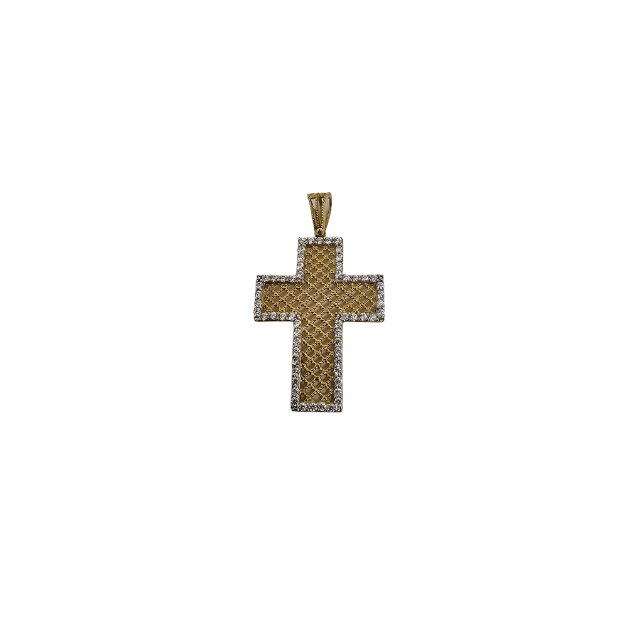 Pendentif Croix en or 10k Leonardo