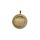 10k Gold Medallion Pendant New
