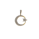 Étoile de lune 10k 0.51ct de diamants Or jaune 10k