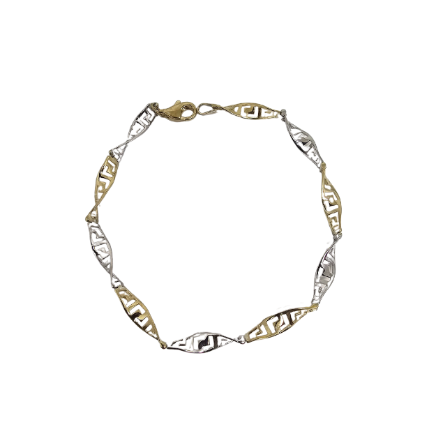 10K 4MM Gold Medusa Bracelet