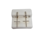Boucles d'oreilles Croix 10k 0.40ct diamants VS