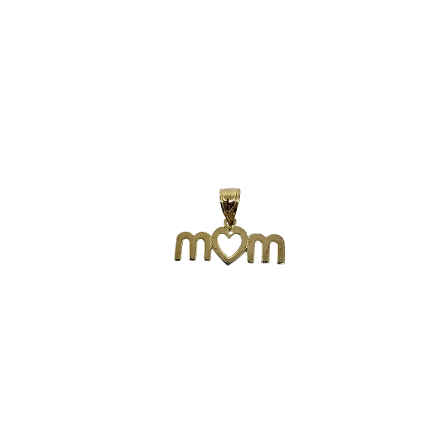 10k Gold Mom Pendant New