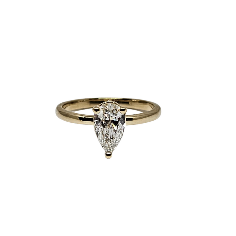 14k Pear Shape 1.00ct VS Diamond Engagement ring