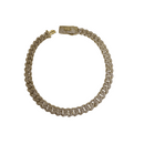 Bracelet en or jaune de Monaco 10k 5mm