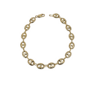 10k 8mm Grains de café or jaune