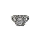 14k Cushion Cut 1.72ct Diamond Engagement Ring