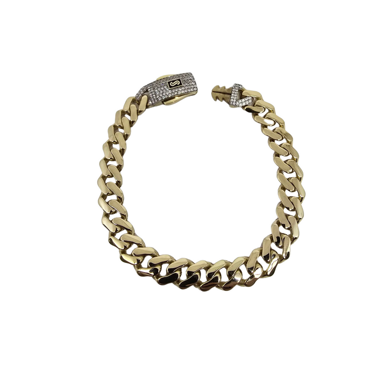 10k Bracelet Monaco 9mm