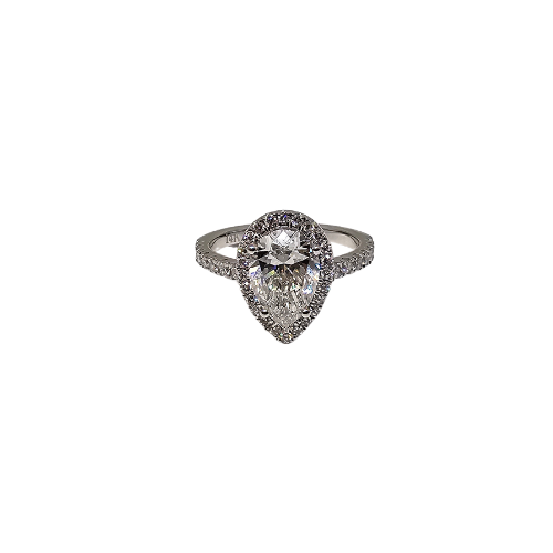 14k 2.65ct Beautiful Ring Pear Shape Vs Diamonds