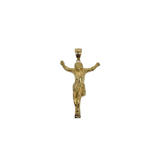 10k Gold Jesus Pendant