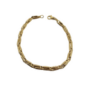 bracelet bullet Or jaune 10k 5mm Méduse