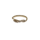 Stunning Natural diamond 0.30 carat  with  14kt yellow Gold Ring NATDIA3