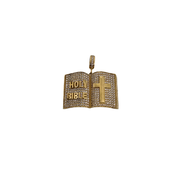 10k gold Holy Bible pendant NEW