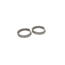10k or Bnlanc Boucles d'oreilles design greek