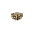10K Gold Cross Nugget  Men’s Ring