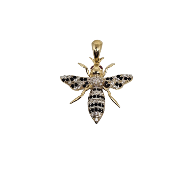 10k Gold pendant Bee  New