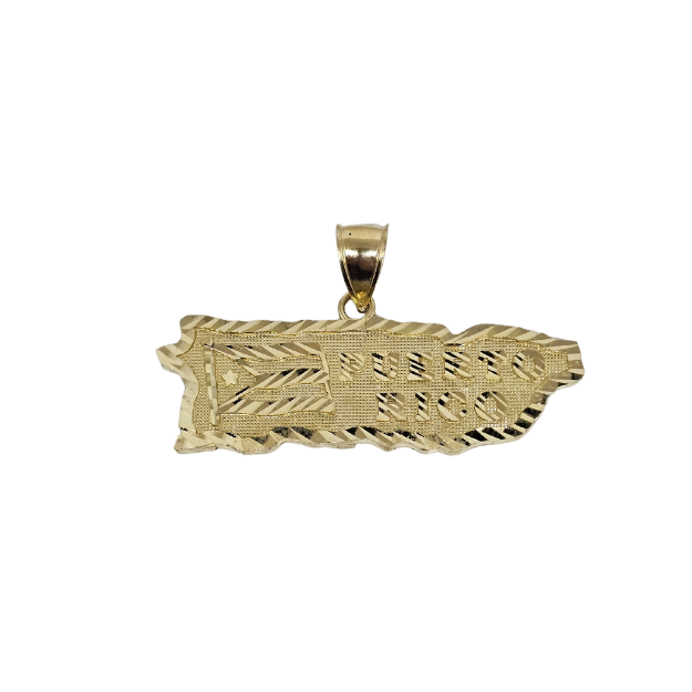 10k Gold pendant Puerto Rico  New